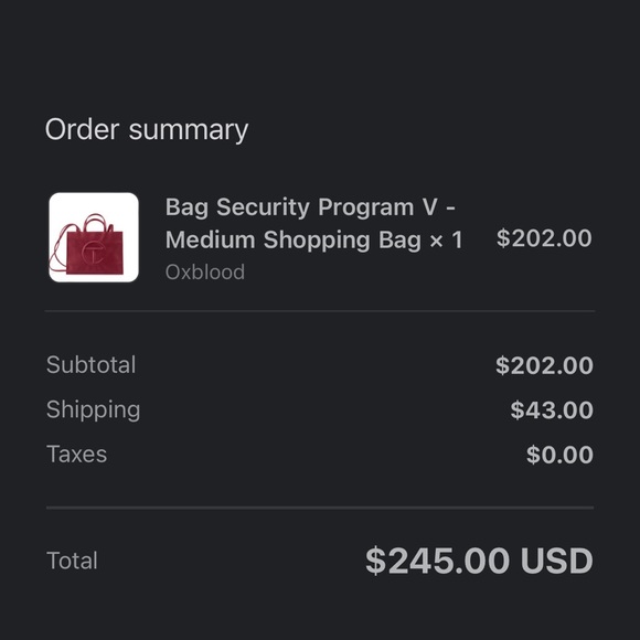 Oxblood Telfar (Like New Condition) - Picture 3 of 8